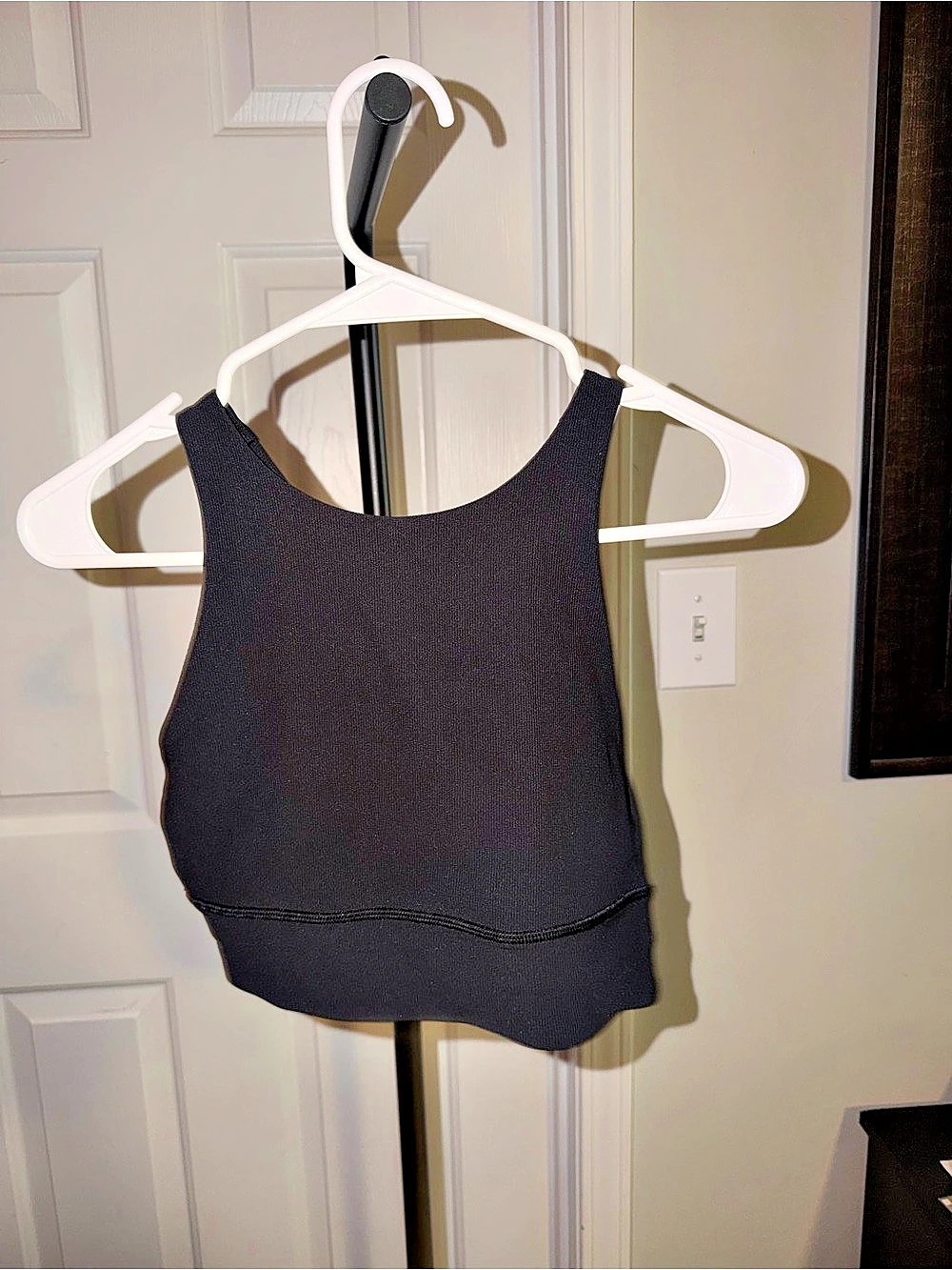 lululemon Wunder Train Strappy Racer Bra Black Sports Bra